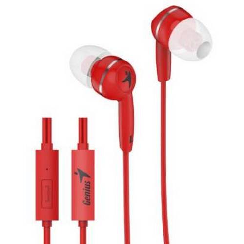 GENIUS EARPHONE, HS320 RED - Guards On Duty Shop