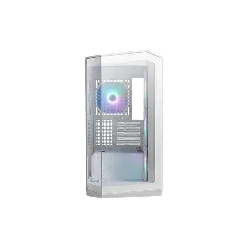 MSI MAG PANO M100R PZ WHITE Micro-ATX PC Case Guards On Duty Security