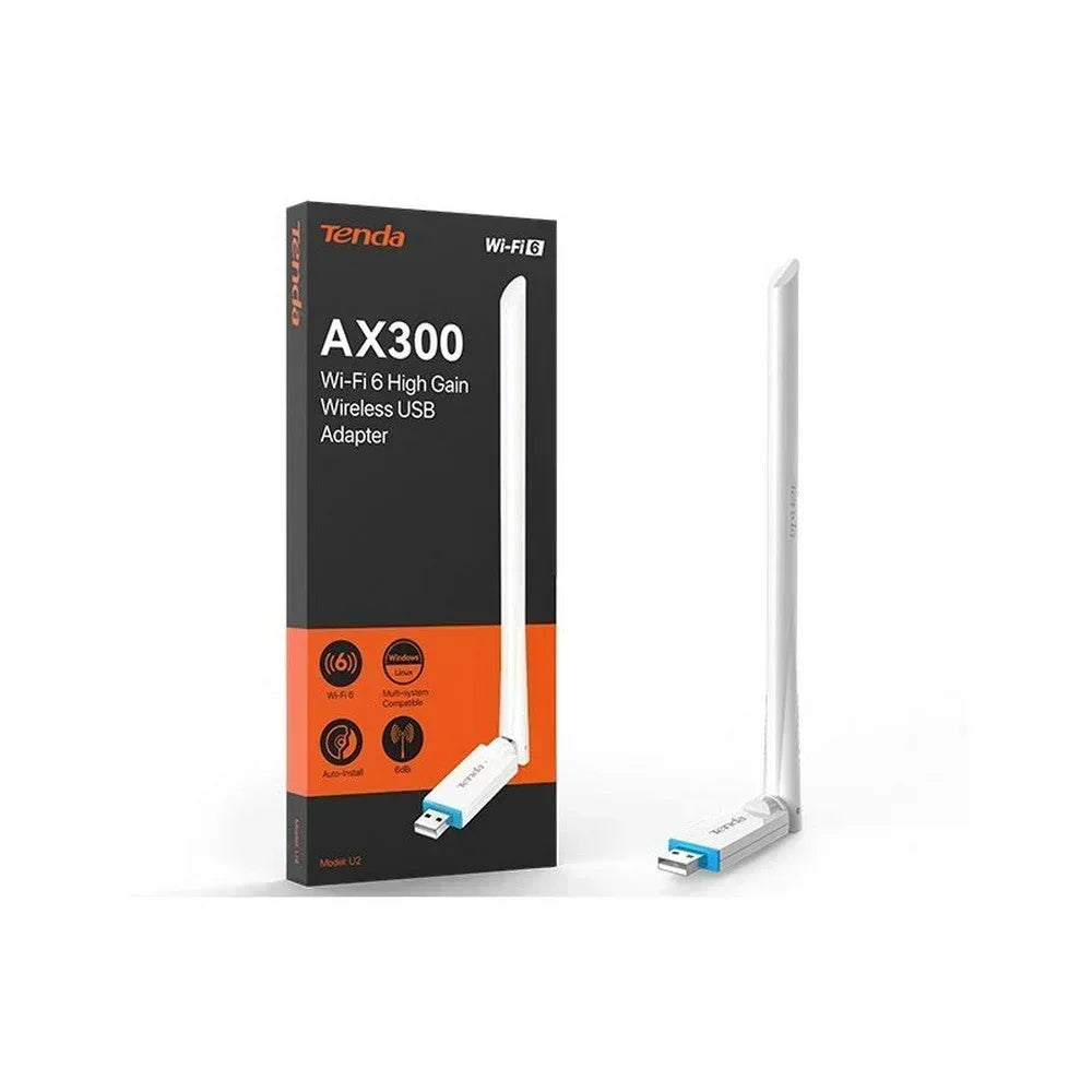 TENDA ADAPTOR USB AX300 WI-FI 6 HIGH GAIN WIRELESS Guards On Duty Security