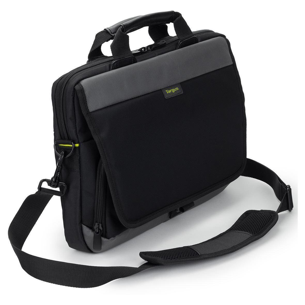TARGUS CITYGEAR 14 SLIM TOPLOAD LAPTOP C VERSATILE LAPTOP BAG TO CARRY YOUR TECH, DOME PROTECTION SYSTEM, ZIPPED MESH POCKETS Guards On Duty Security