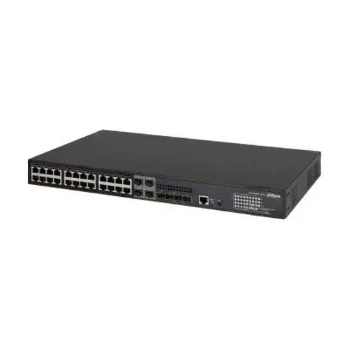 Dahua 28-Port Managed Gigabit Switch Guards On Duty Security