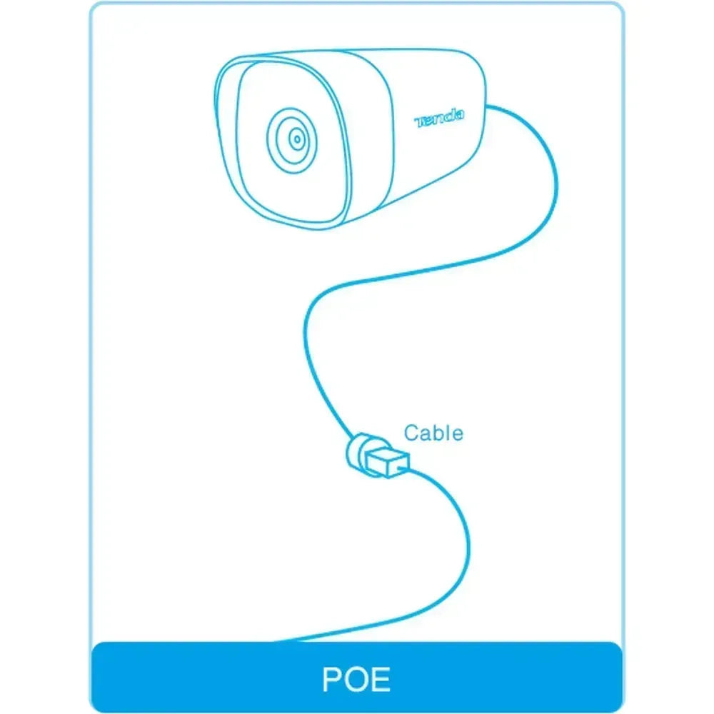 Tenda IT7-PRS 4MP HD PoE Bullet Security Camera Guards On Duty Security