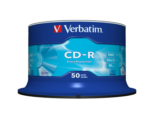 VERBATIM CD-R EXTRA PROTECT SC 50PK - Guards On Duty Shop
