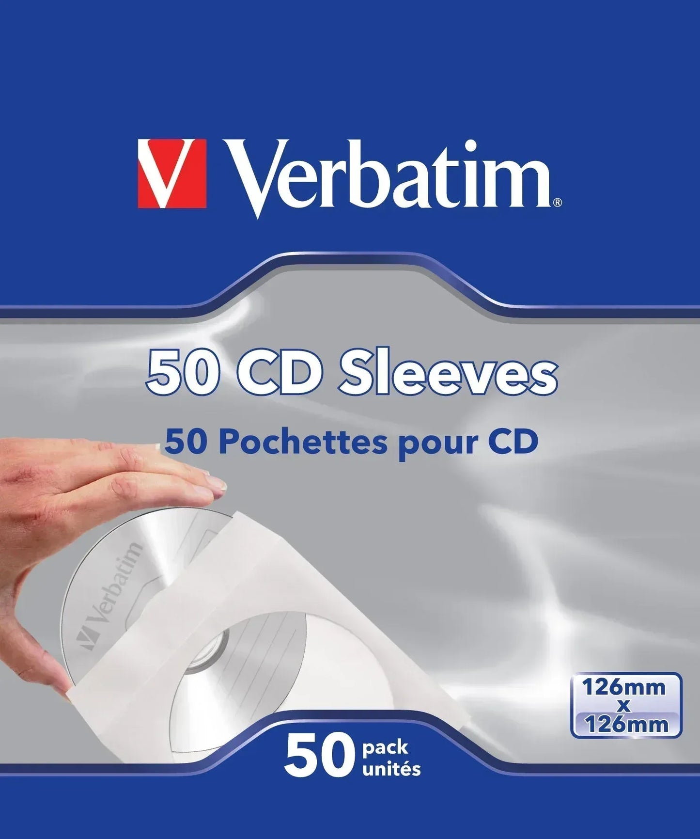 VERBATIM CD SLEEVES 50PK - Guards On Duty Shop & Security Guards