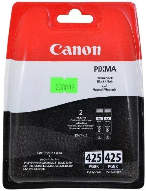 CANON-INK-PGI-425 BK TWIN PACK-IP4840/ IP4940/ MG5140/ MG5240/ MG5340/ MG6140/ MG6240/ MG8140 /MG8240/ MX884- YIELD 324 - Guards On Duty Shop & Security Guards