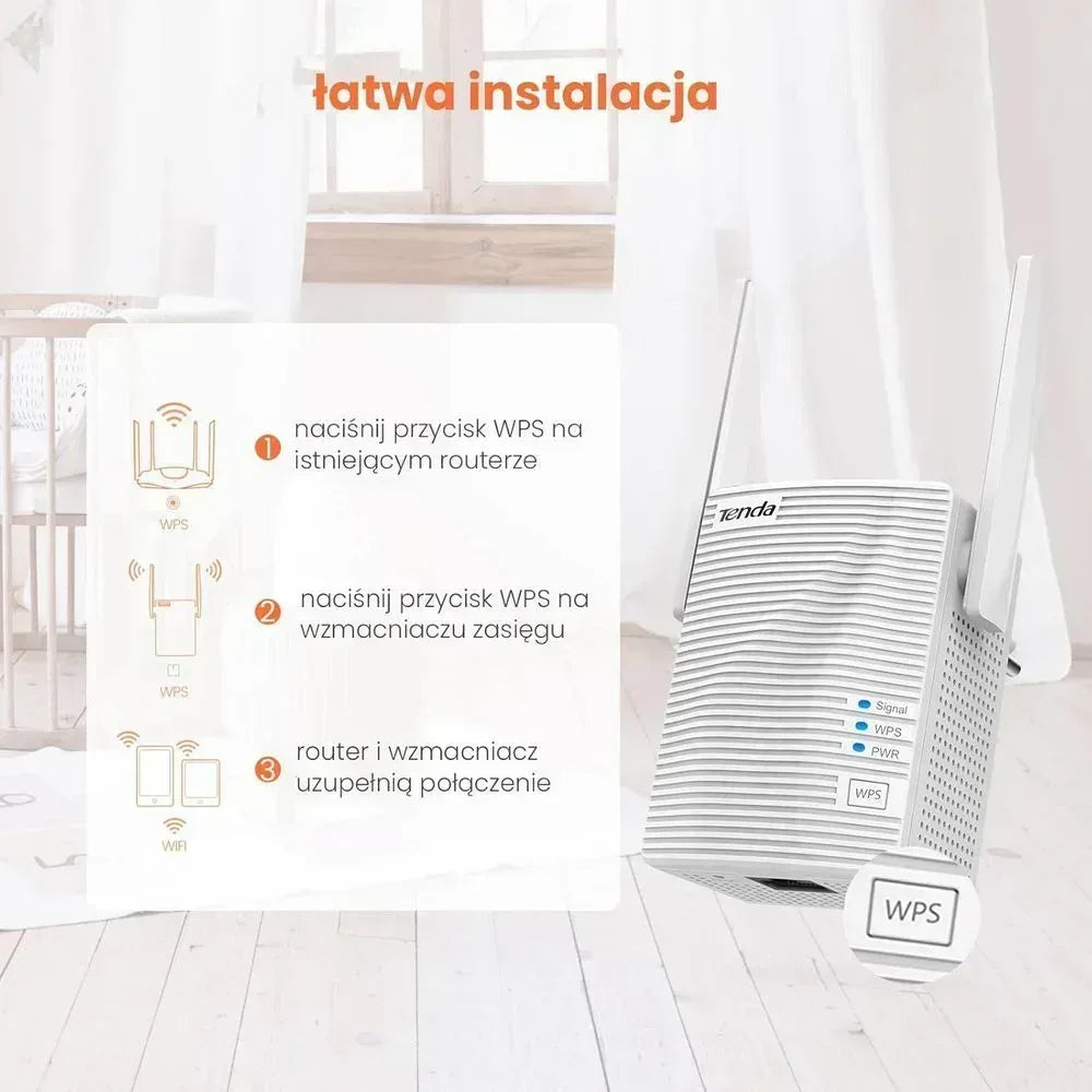 Tenda A18 1200Mbps Wireless Dual Band Range Extender Guards On Duty Security