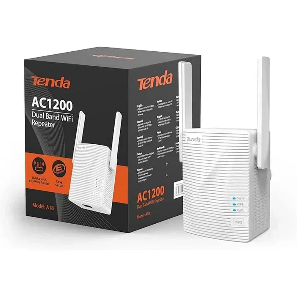 Tenda A18 1200Mbps Wireless Dual Band Range Extender Guards On Duty Security