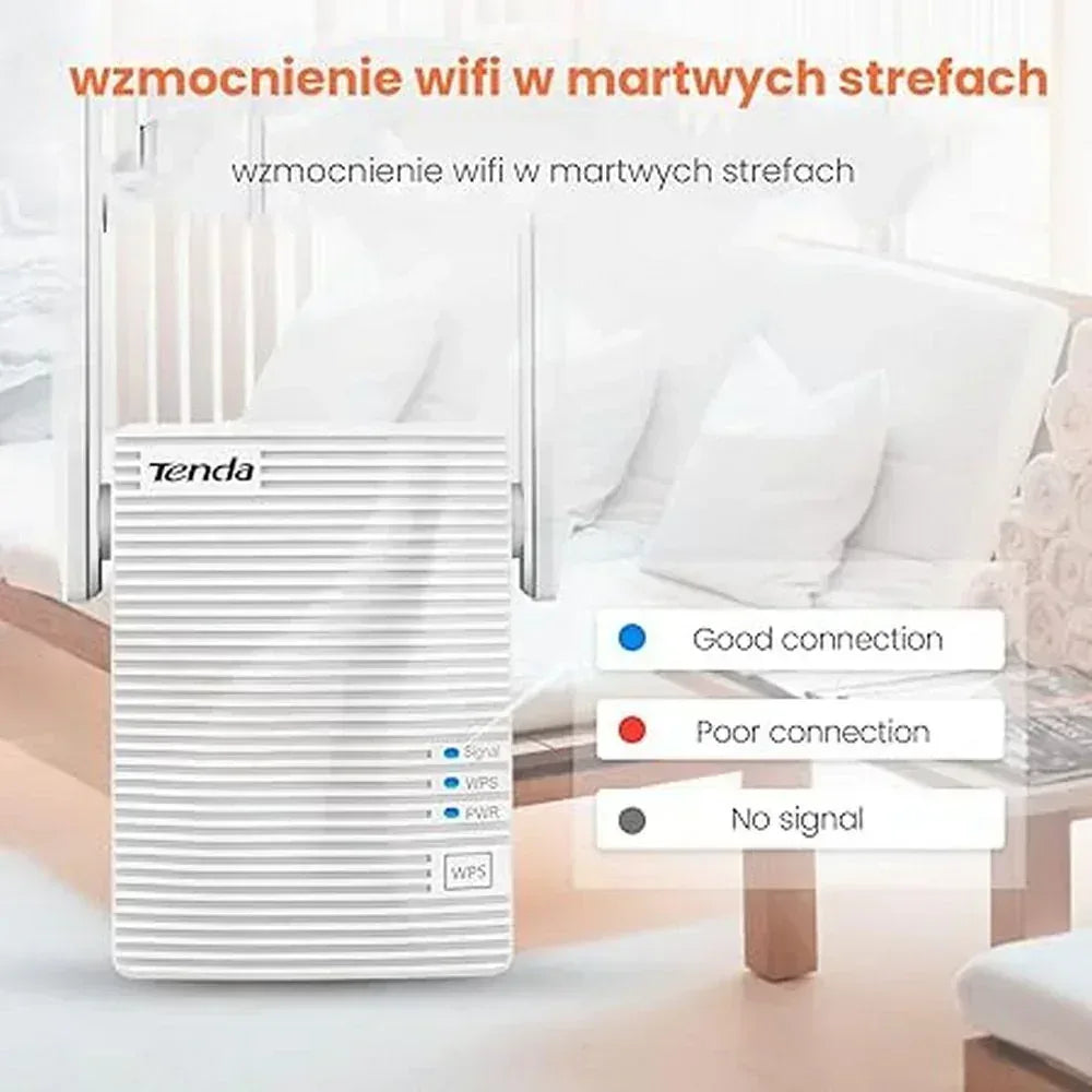 Tenda A18 1200Mbps Wireless Dual Band Range Extender Guards On Duty Security