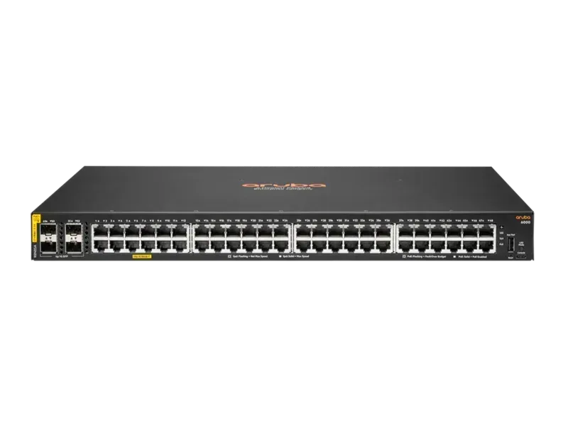 HPE ARUBA NETWORKING 6000 48G 4SFP MANAGED POE SWITCH - Guards On Duty Shop & Security Guards