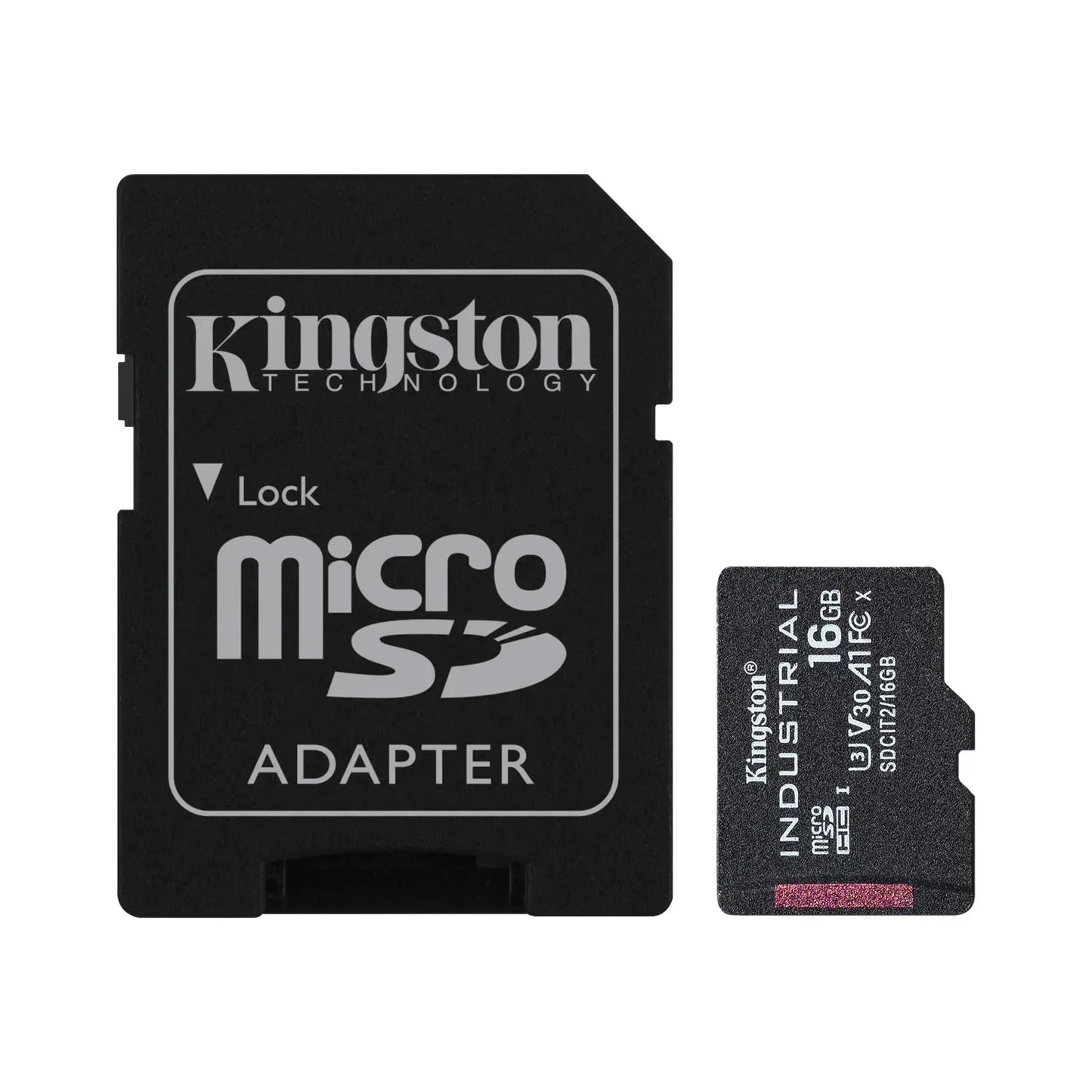 KINGSTON 16GB MICROSDHC INDUSTRIAL C10 A1 PSLC CARD + SD ADAPTER - Guards On Duty Shop & Security Guards