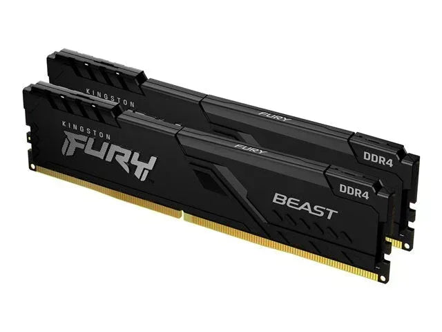 KINGSTON 32GB 3200MT/S DDR4 CL16 DIMM (KIT OF 2) 1GX8 FURY BEAST BLACK - Guards On Duty Shop & Security Guards