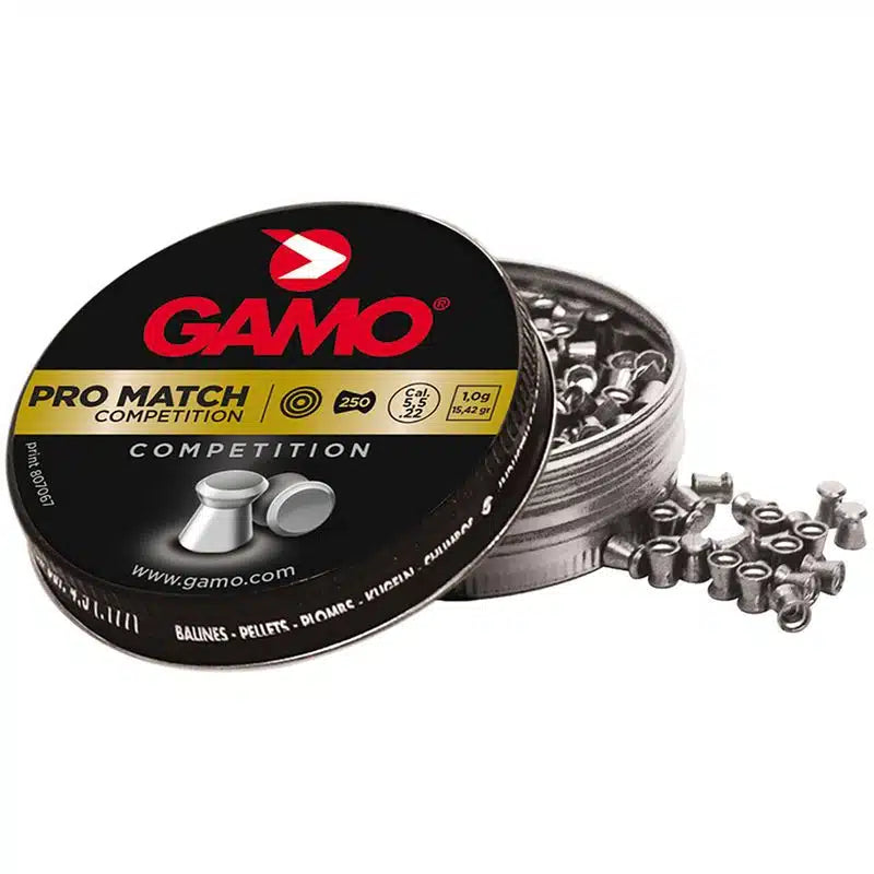 Gamo Pro-Match Pellets – 5.5mm (Pack of 250) Bulk Buy X 10 Tins - Guards On Duty Shop