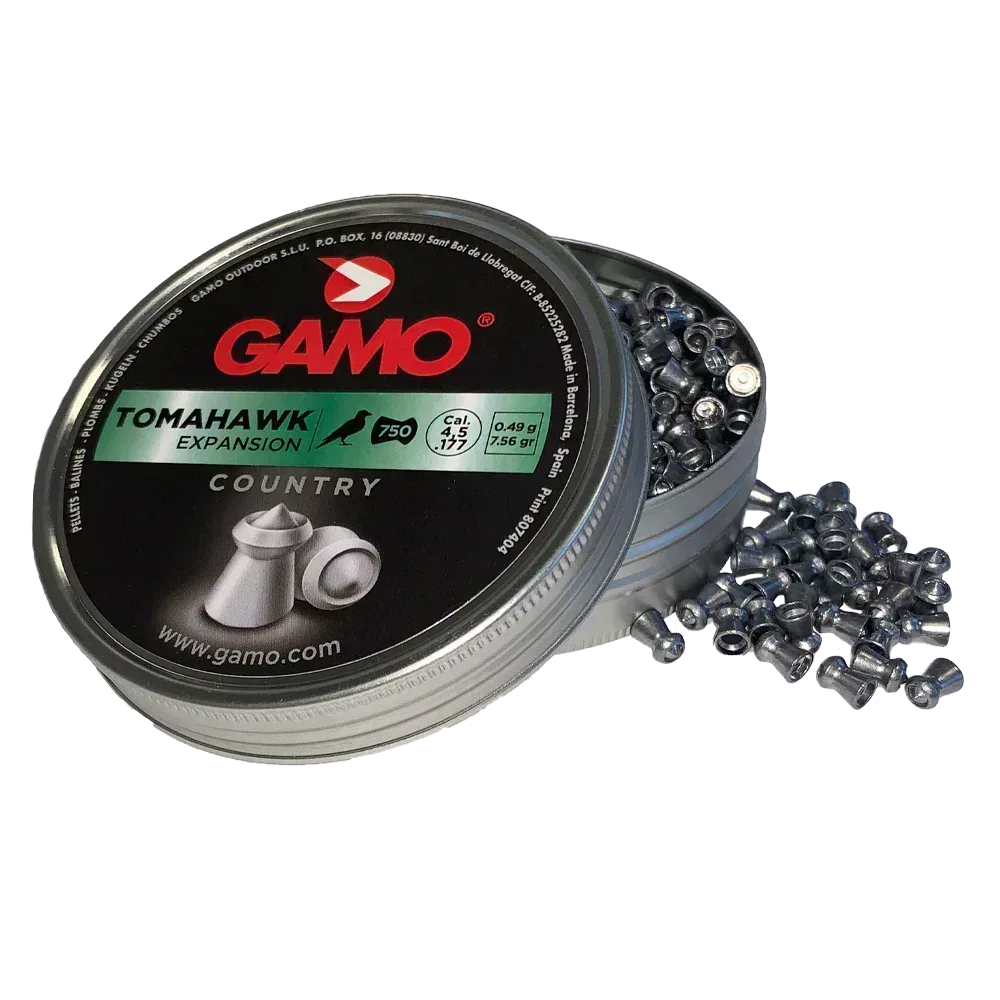 Gamo Tomahawk Pellets – 4.5mm (Pack of 750) Bulk Buy 10 X Tins Guards On Duty Security