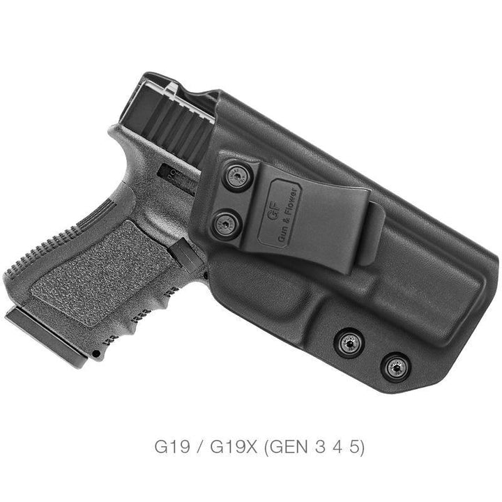R&F Holster RF-KIG19A - Glock 19 IWB Kydex, Black (RNS46154)