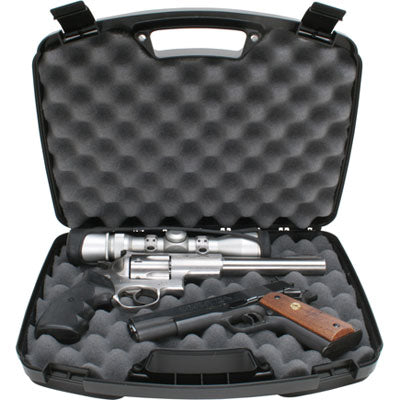 MTM HANDGUN CASE 2 GUN (UP TO 8.5) BLCK — MTM-809-40