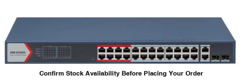 Hikvision 24 Port Fast Ethernet Smart POE Switch