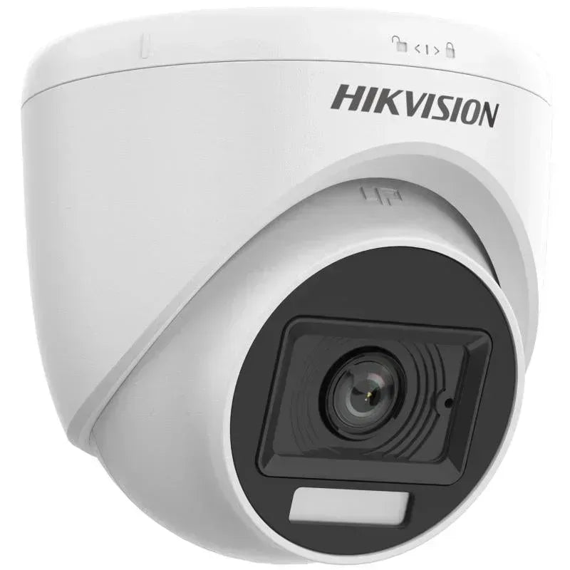 Hikvision 2MP Smart Hybrid Light Audio Fixed Turret Camera Guards On Duty Security