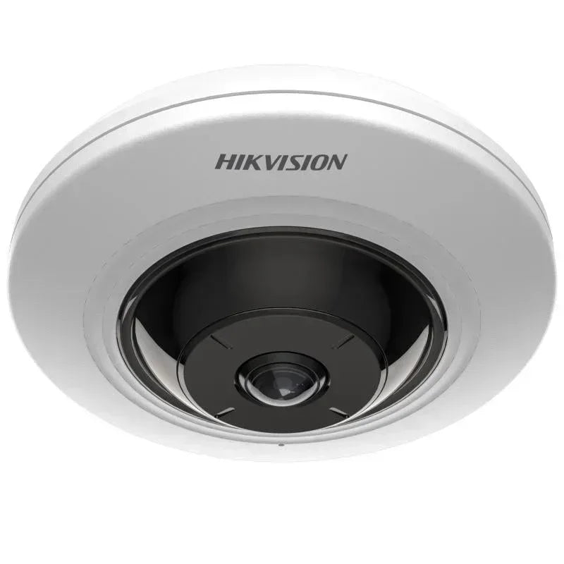 Hikvision 5 MP AcuSense Fisheye Network Camera Guards On Duty Security