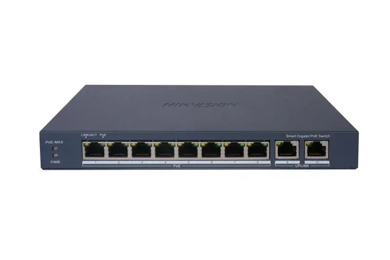 Hikvision 8 Port Gigabit Smart POE Switch Guards On Duty Security