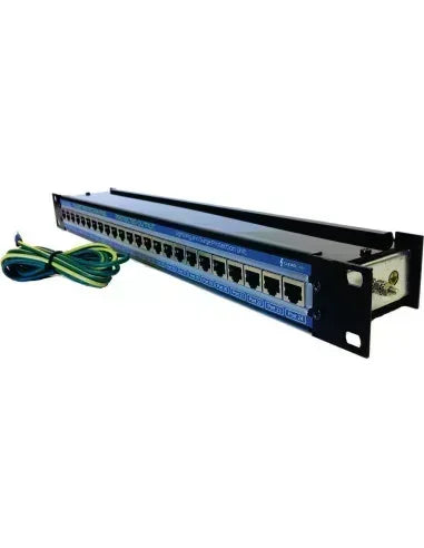 Hikvision Clear Line 24 Port Gigabit Rackmount PoE Surge Arrestor Guards On Duty Security
