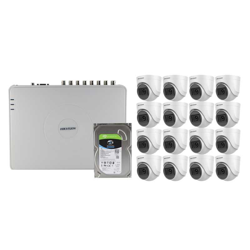 HIK HD-TVI 16 Ch DVR 16 Cam MAXI Kit