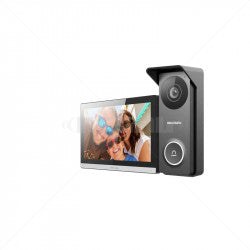 Hikvision 4-wire Hybrid HD analog intercom kit 720p HD video 3m IR 7" indoor station HikConnect support 12VDC