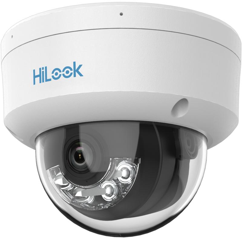 HiLook 2 MP ColorVu with Smart Hybrid Light Fixed Dome Network Camera
