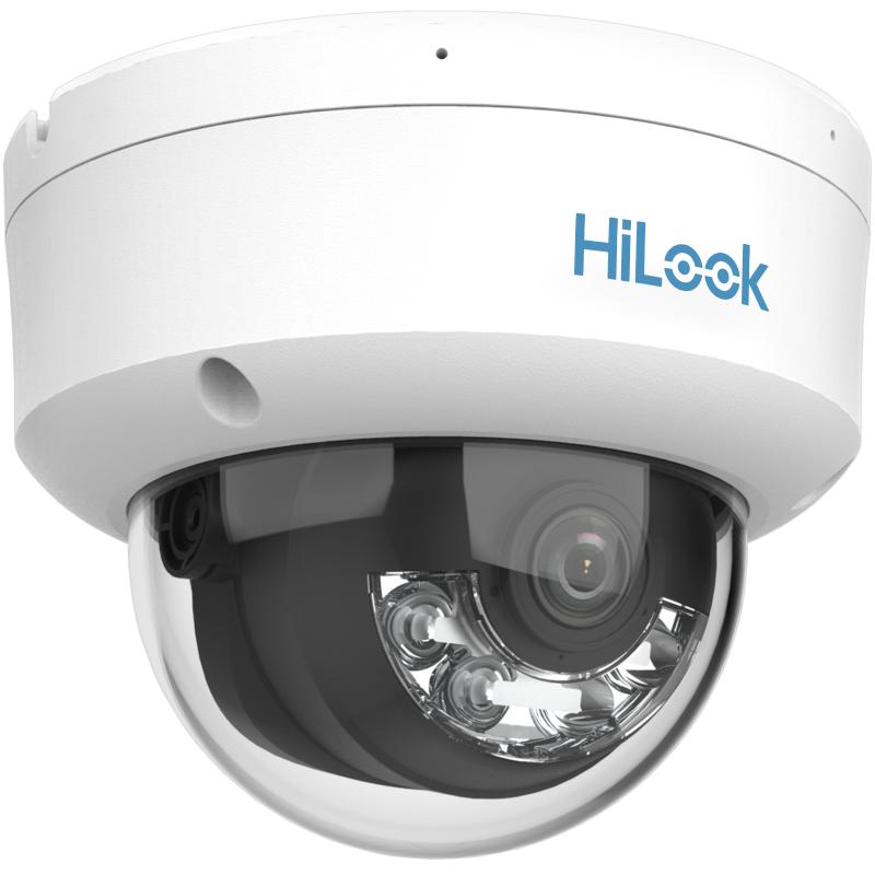 HiLook 2 MP ColorVu with Smart Hybrid Light Fixed Dome Network Camera
