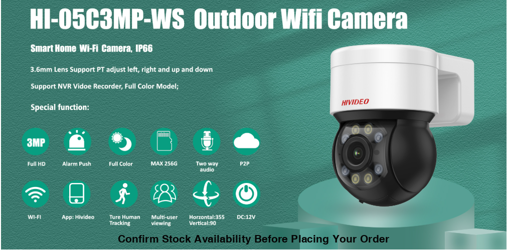 HiVideo HI-05C3MP-WS 3MP Wifi Cameras