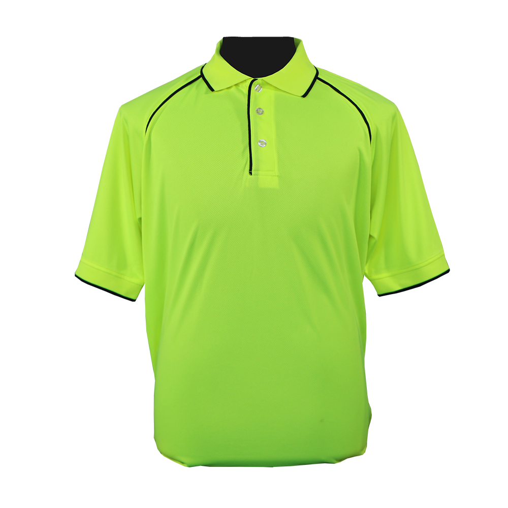 Pinnacle Lime HiViz Golf Shirt 120g Micromesh (S – 3XL) (Pack of 2)