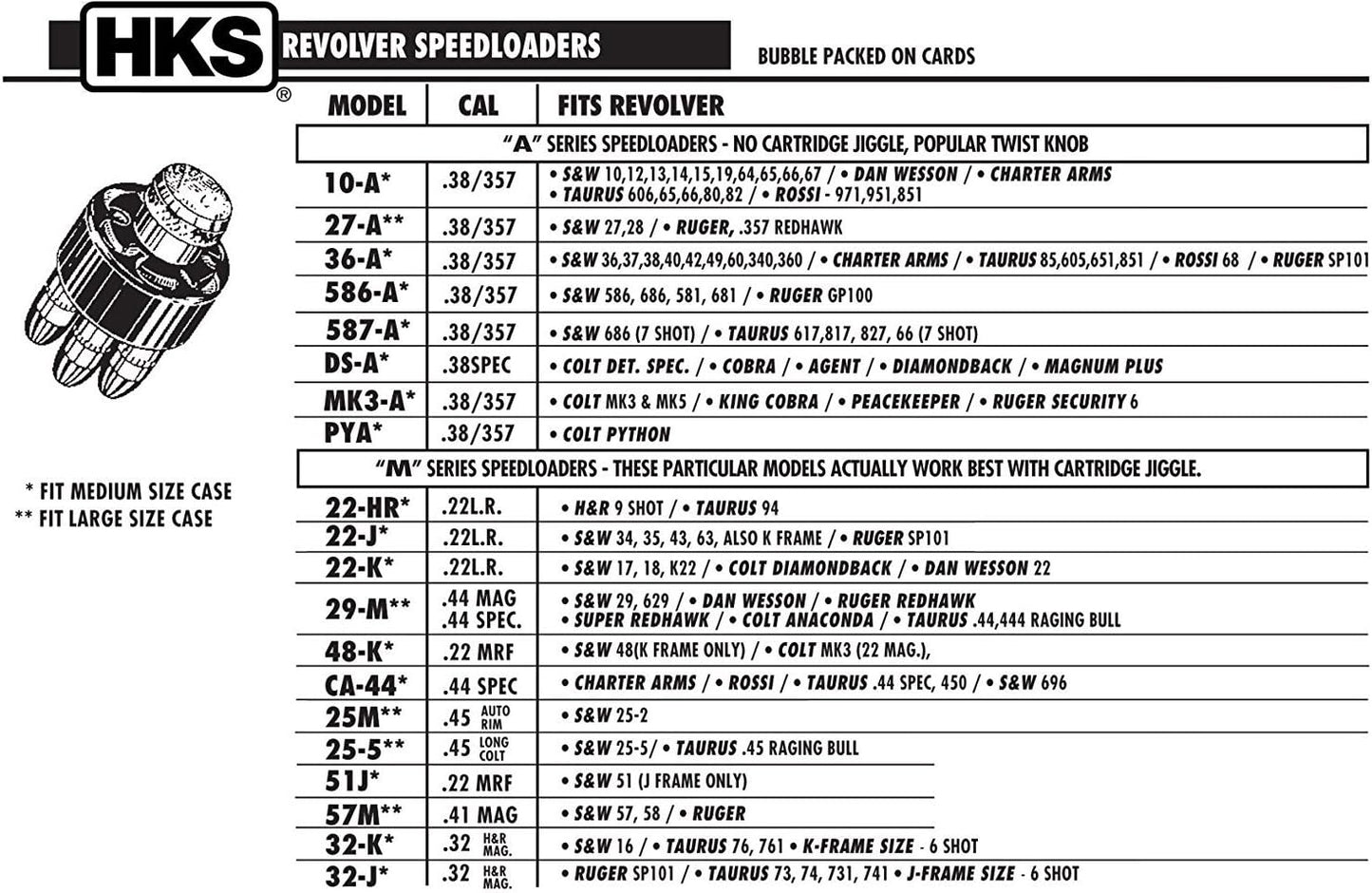 HKS SPEEDLOADER 44 MAG/SPL 6 RD HKS SPEEDLOADER 44 MAG/SPL 6 RD