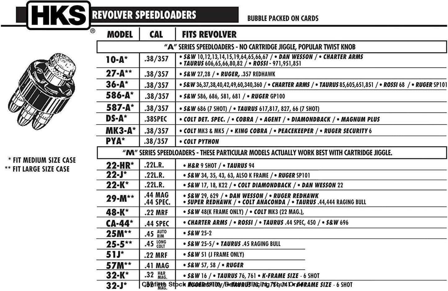HKS SPEEDLOADER 44 MAG/SPL 6 RD HKS SPEEDLOADER 44 MAG/SPL 6 RD