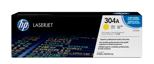 HP 304A COLOR LASERJET CP2025 YELLOW PRINT TONER CARTIDGE PRINTS APPROXIMATELY 2 800 PGS USING THE SO/IEC 19798 YIELD STANDARD - Guards On Duty Shop