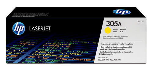 HP 305A YELLOW LASERJET TONER CARTRIDGE FOR LASERJET PRO 300 AND 400 COLOR SERIES - Guards On Duty Shop