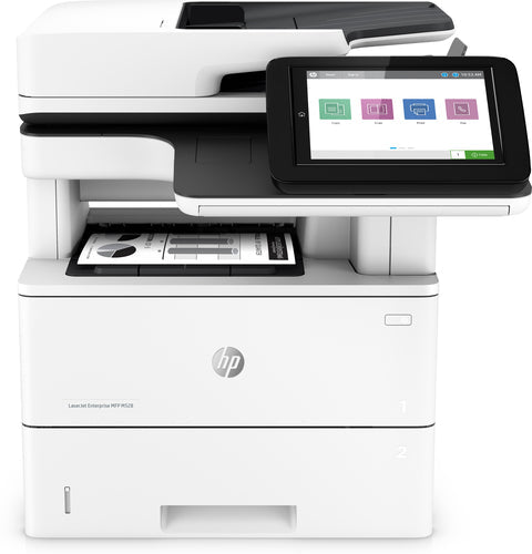 HP LASERJET ENTERPRISE MFP M528DN - HP LASERJET ENTERPRISE MFP M527DN 3IN1 - PRINT, COPY, SCAN, 5-15 USERS, PRINT UP TO 43PPM, STD DUPLEX, FLATBED SCAN, 43-IPM MONO & 38-IPM COLOUR, 100-SHEEET ADF (TWO-SIDED, SINGLE-PASS), SCAN TO - PDF, JPEG, TIFF, MTIFF - Guards On Duty Shop
