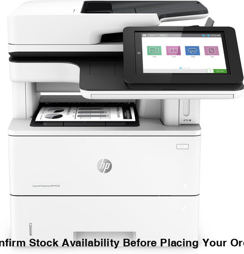 HP LJ ENTERPRISE MFP M528F - HP LASERJET ENTERPRISE MFP M527F 4IN1, PRINT, COPY, SCAN, FAX, 5-15 USERS, PRINT UP TO 43PPM, STD DUPLEX, FLATBED SCAN, 43-IPM MONO & 38-IPM COLOUR, 100-SHEEET ADF (TWO-SIDED, SINGLE-PASS), SCAN TO - PDF, JPEG, TIFF, MTIFF, XP - Guards On Duty Shop