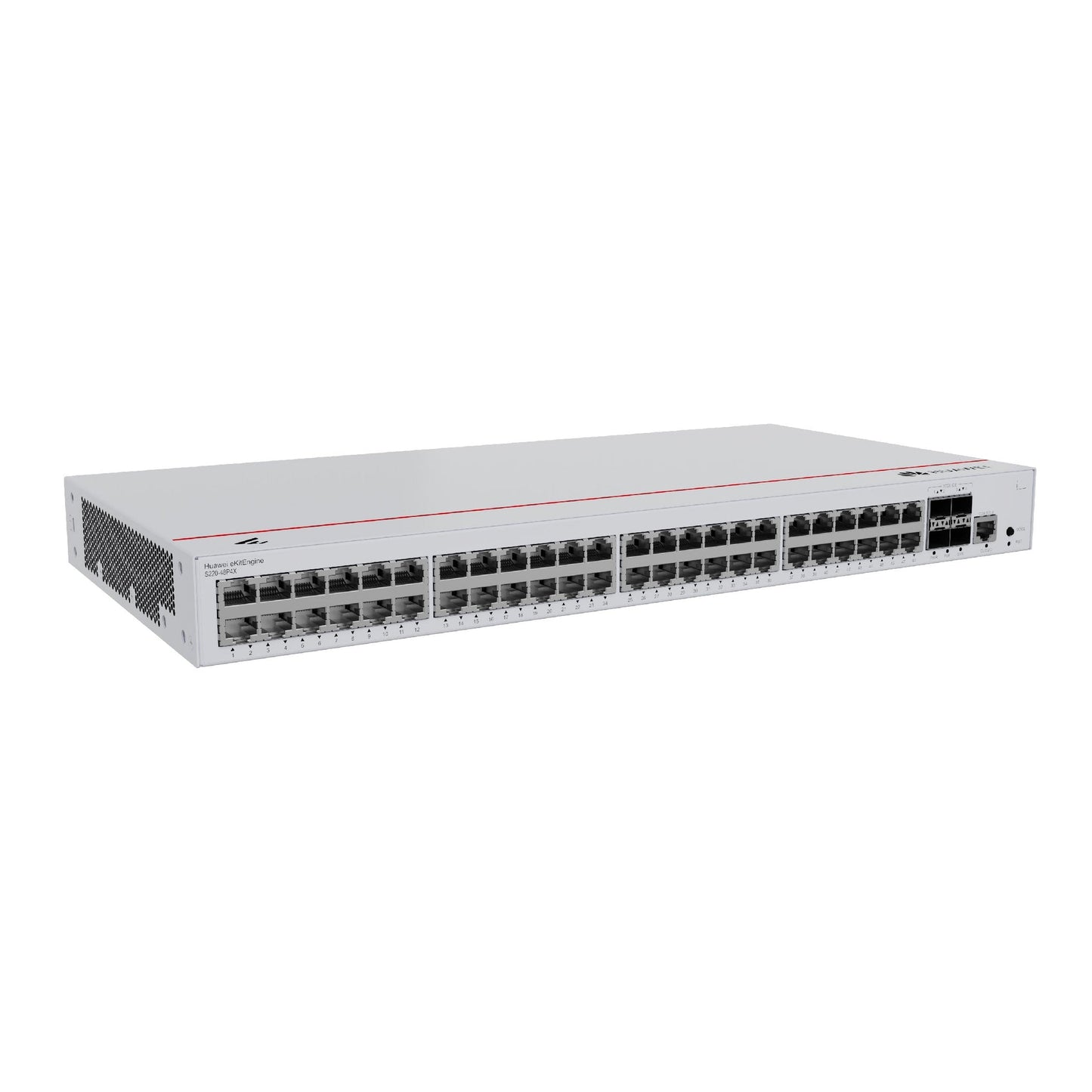 Huawei S220-48P4X Layer 2 Managed Switch, 48 x 10/100/1000BASE-T ports(380W PoE+), 4 x 10GE SFP+ ports