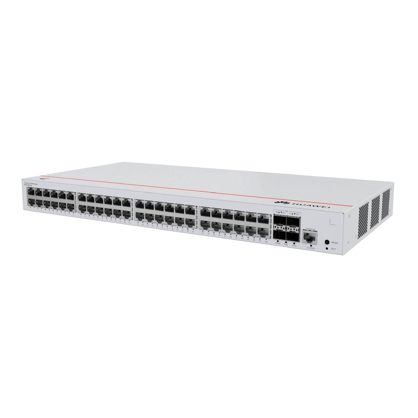 Huawei S220-48P4S Layer 2 Managed Switch, 48 x 10/100/1000BASE-T ports(380W PoE+), 4 x GE SFP ports