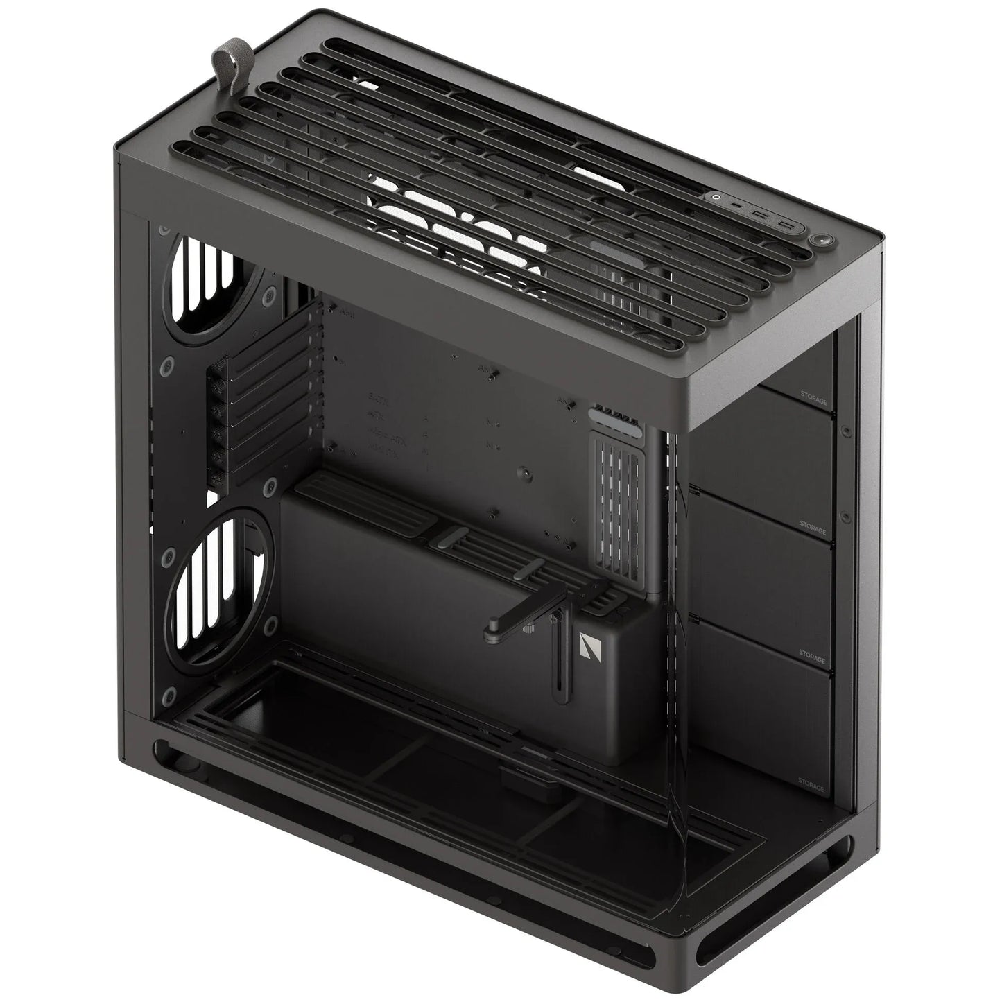 Aerocool HAVN HS 420 Base Edition Black EATX case - Supports up to 11 fans (0 incl) - 4x 3.5'' or 8x 2.5'' - 420mm Radiator.