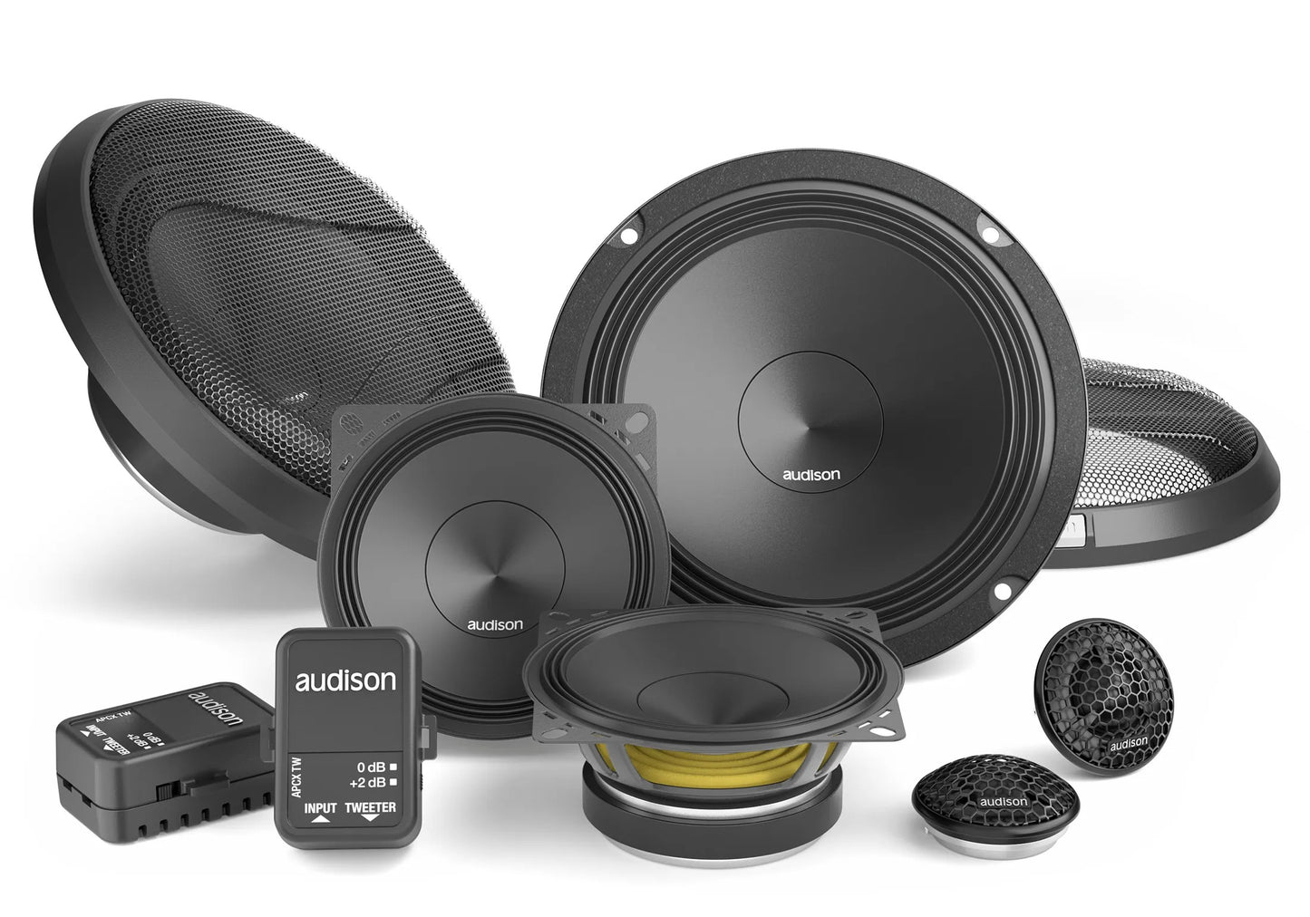 Audison - APK 163 - KIT 3Way AP 1+AP 6.5+AP 4+XOVER+Grilles (69052020)