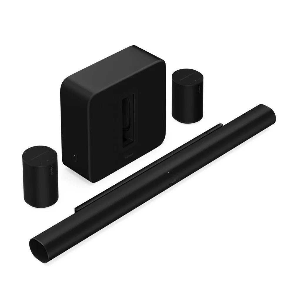 Sonos Arc Ultra. Sub4 and Era 100 SL Bundle Pack (ASE1BUNBLK)