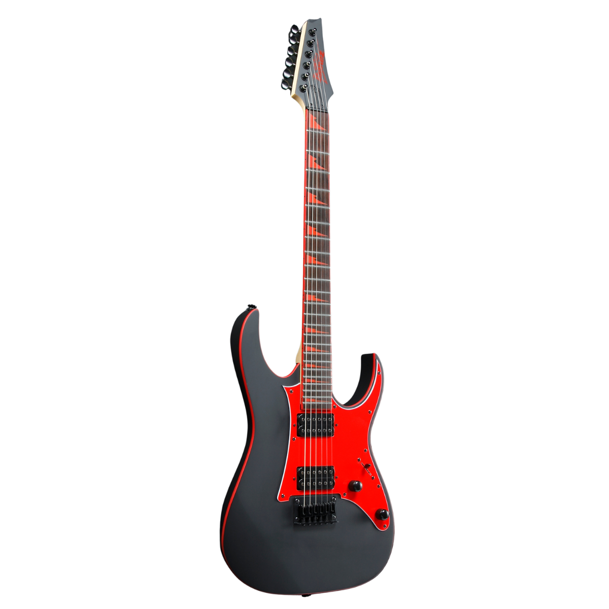 IBANEZ RG GIO SERIES H-H RED SHARKTOOTH INLAY (GRG131DX-BKF)