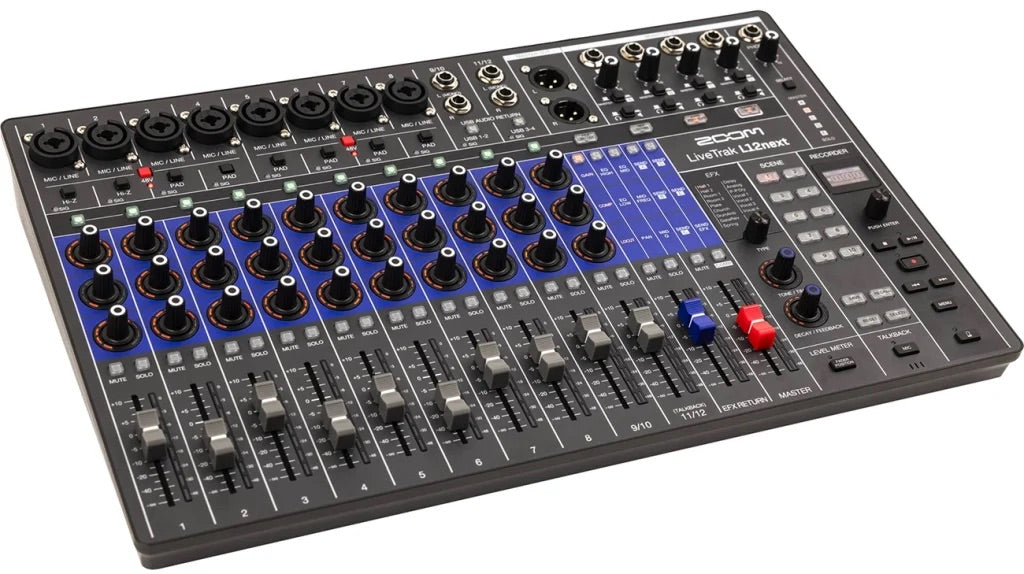 ZOOM 12 CH DIGITAL MIXER 14 TRACK RECORDER (L12NEXT)