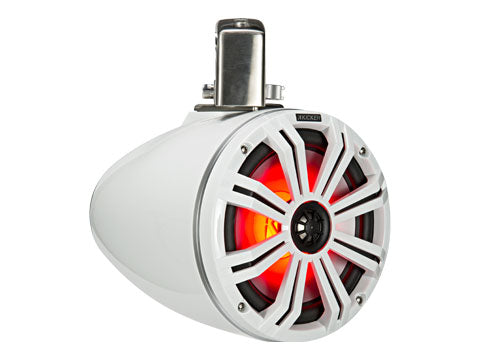 45KMTC8W- Kicker Marine 45KMTC8W Loaded Marine Cans White on White (45KMTC8W)