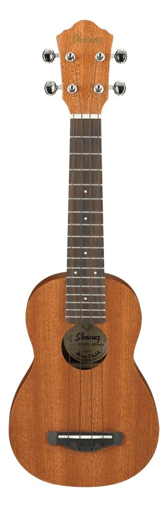 IBANEZ SOPRANO SERIES SAPELE TOP. BACK & SIDES WITH BAG (UKS10)