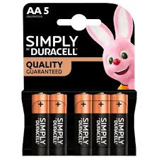 Battery 1.5V AA Duracell S - 5 Pack - Guards On Duty Shop & Security Guards