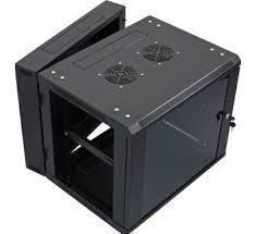 Hikvision 9U Wall Box Swingframe (600mm) incl Fan and Power Guards On Duty Security