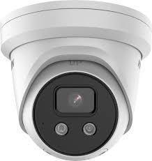Hikvision 4 MP AcuSense Strobe Light and Audible Warning Fixed Turret Network Camera Guards On Duty Security
