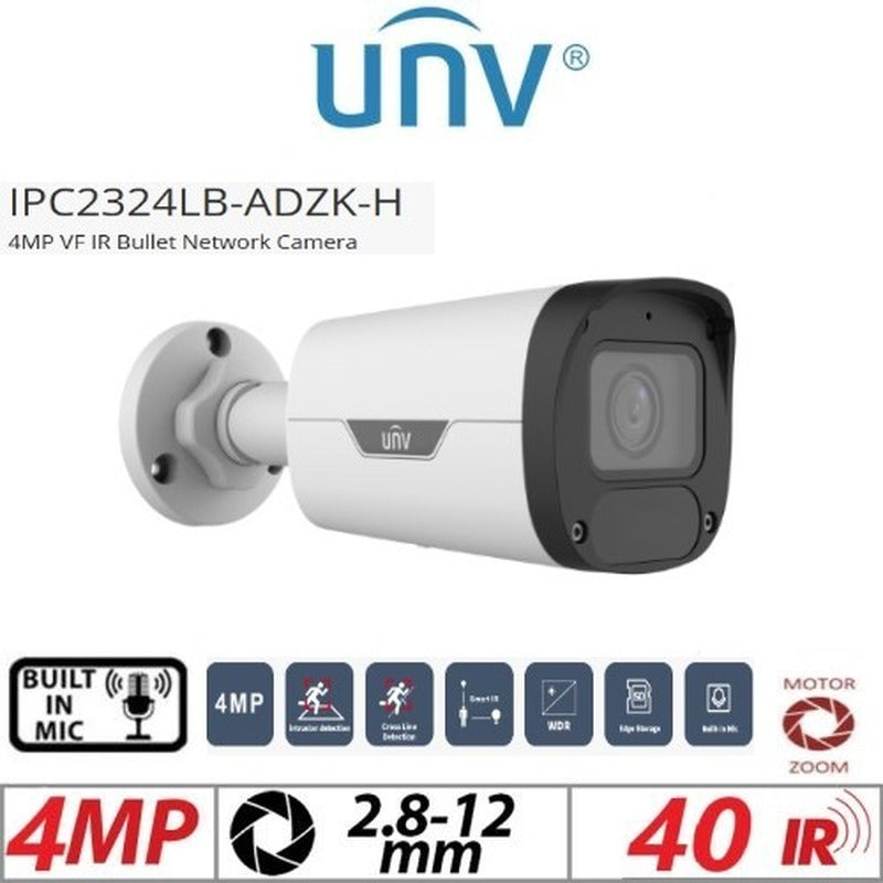 Uniview - Uniview Bullet 4MP 2.8-12mm, Motorized
