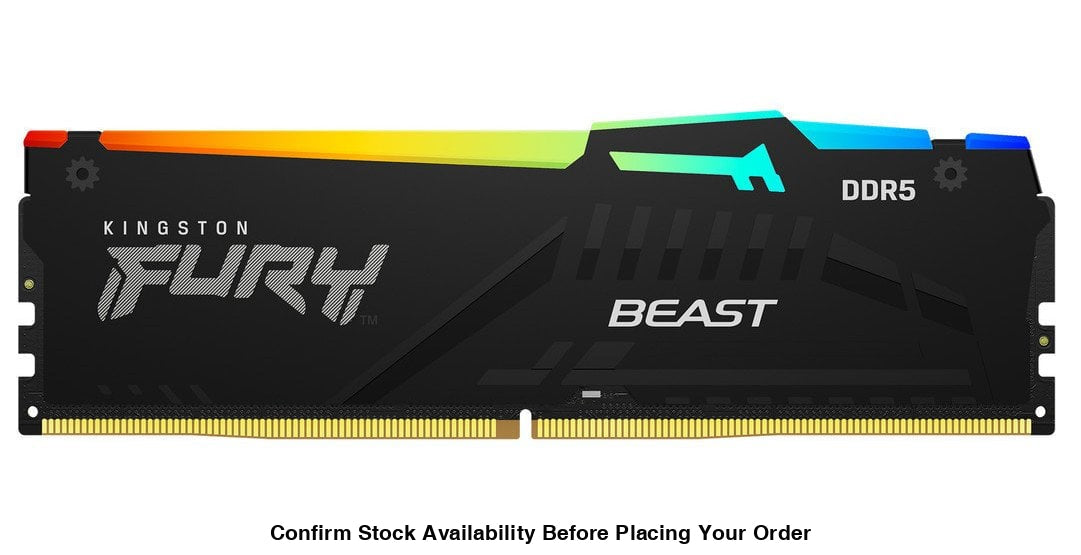 KINGSTON 32GB 6000MT/S DDR5 CL30 DIMM (KIT OF 2) FURY BEAST RGB EXPO - Guards On Duty Shop
